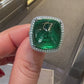 Spectra Fine Jewelry GRS Certified 17.76 Carat Colombian Emerald Diamond Cocktai