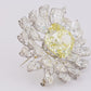 Vintage Bulgari Fancy Intense Yellow Diamond Brooch