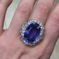 Spectra Fine Jewelry Ceylon Sapphire Diamond Cocktail Engagement Ring 26.19ct