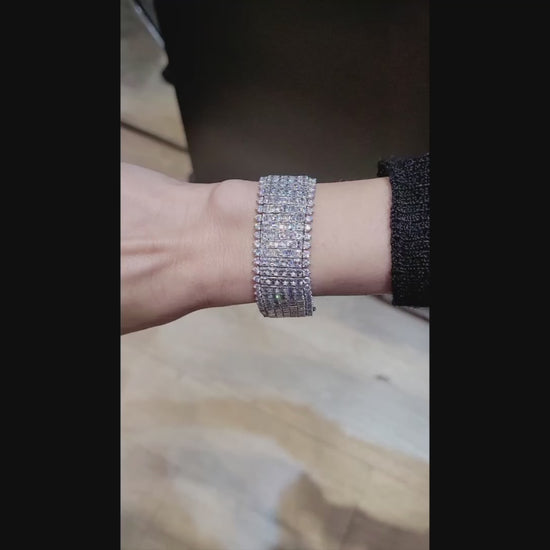 Oscar Heyman Vintage Diamond Articulated Bracelet